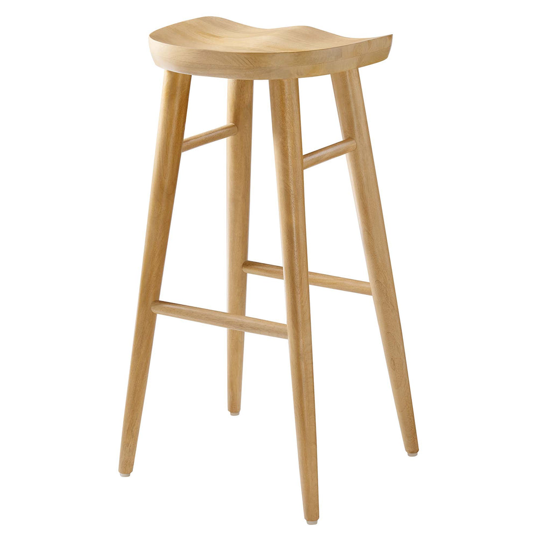 Sienna Backless Wood Bar Stools Set of 2