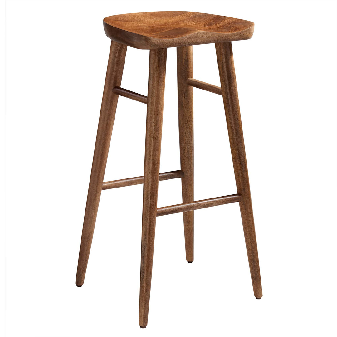 Sienna Backless Wood Bar Stools Set of 2