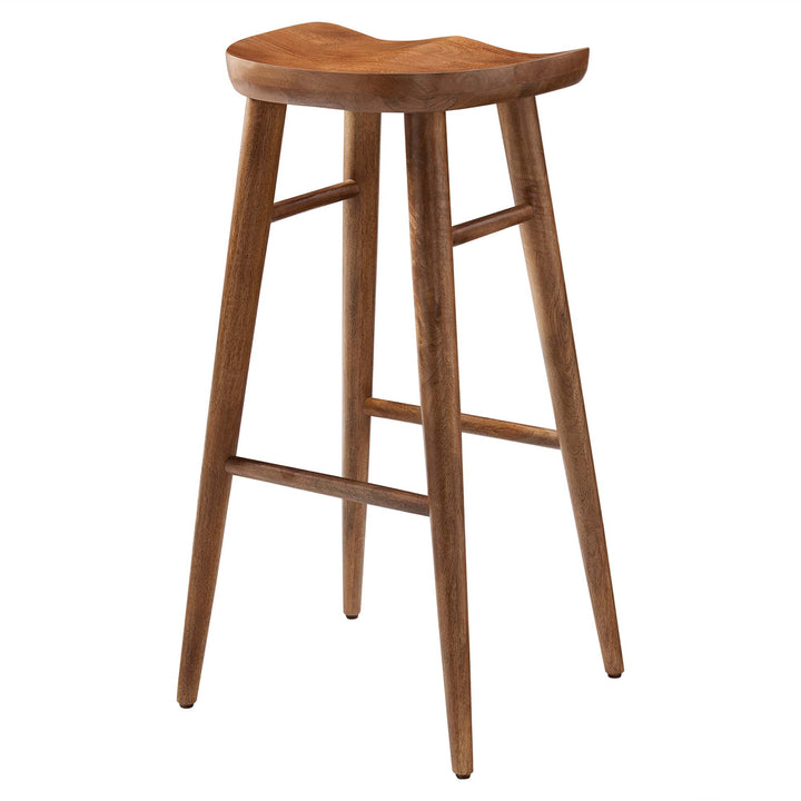 Sienna Backless Wood Bar Stools Set of 2