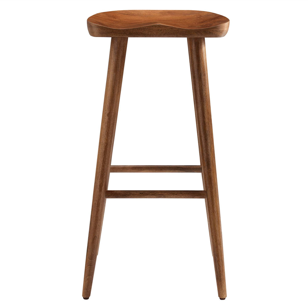 Sienna Backless Wood Bar Stools Set of 2