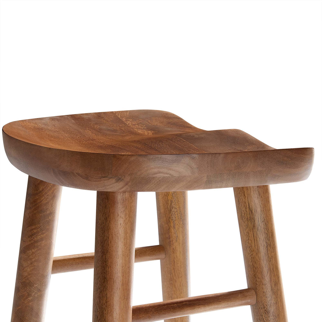 Sienna Backless Wood Bar Stools Set of 2