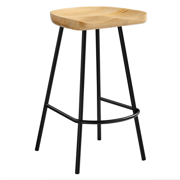 Cambridge Backless Wood Counter Stools Set of 2