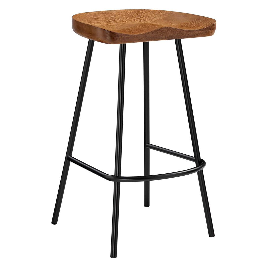 Cambridge Backless Wood Counter Stools Set of 2