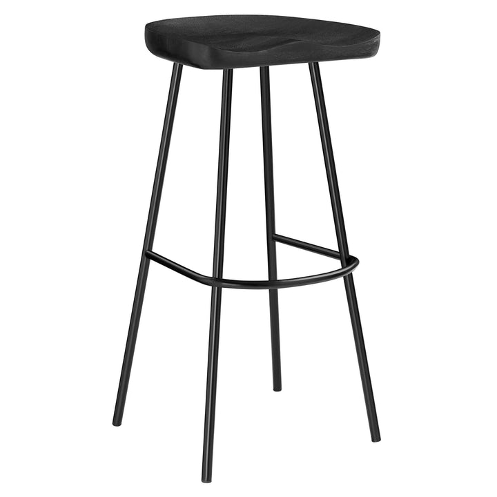 Camden Backless Wood Bar Stools Set of 2