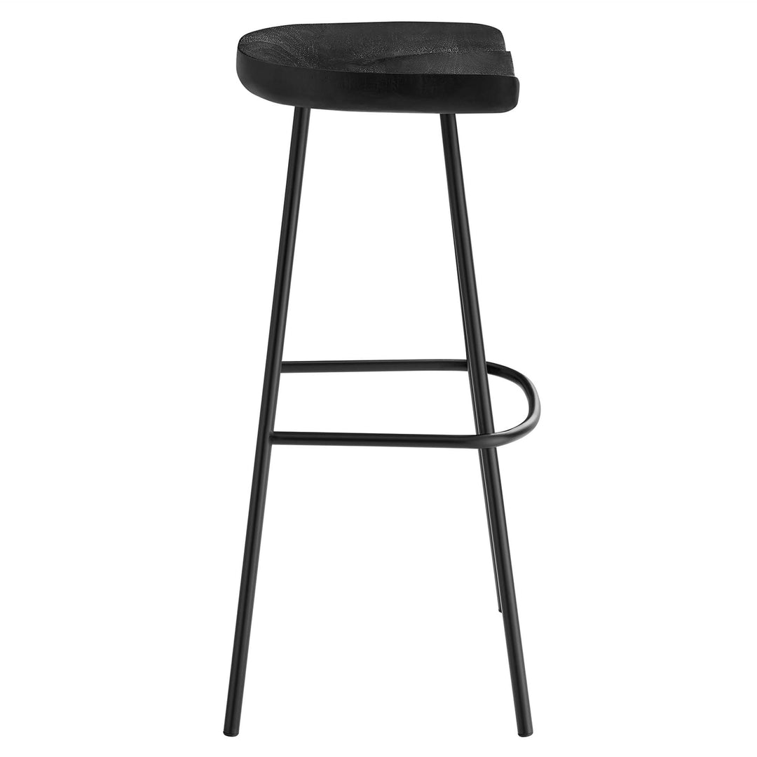 Camden Backless Wood Bar Stools Set of 2