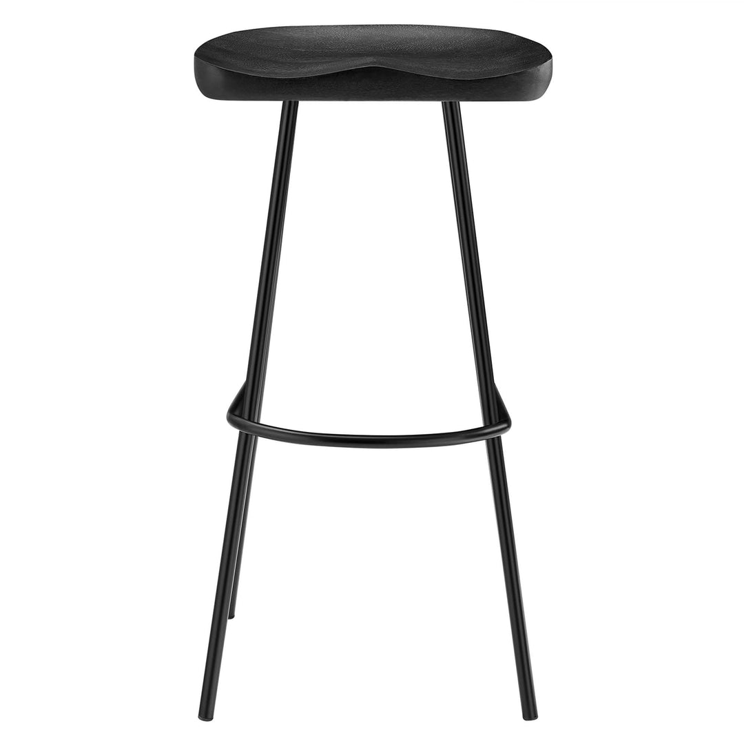 Camden Backless Wood Bar Stools Set of 2