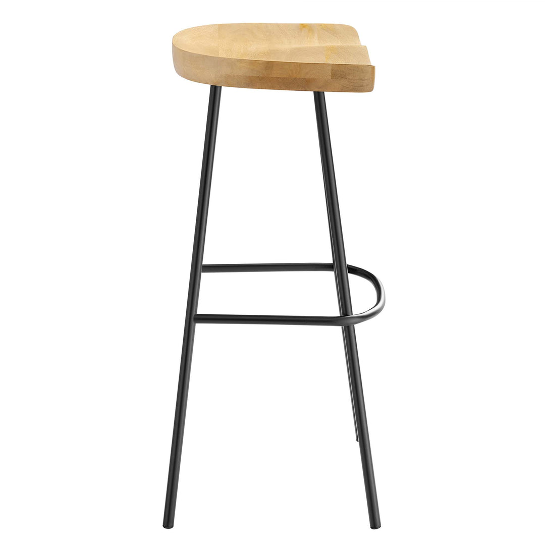 Camden Backless Wood Bar Stools Set of 2