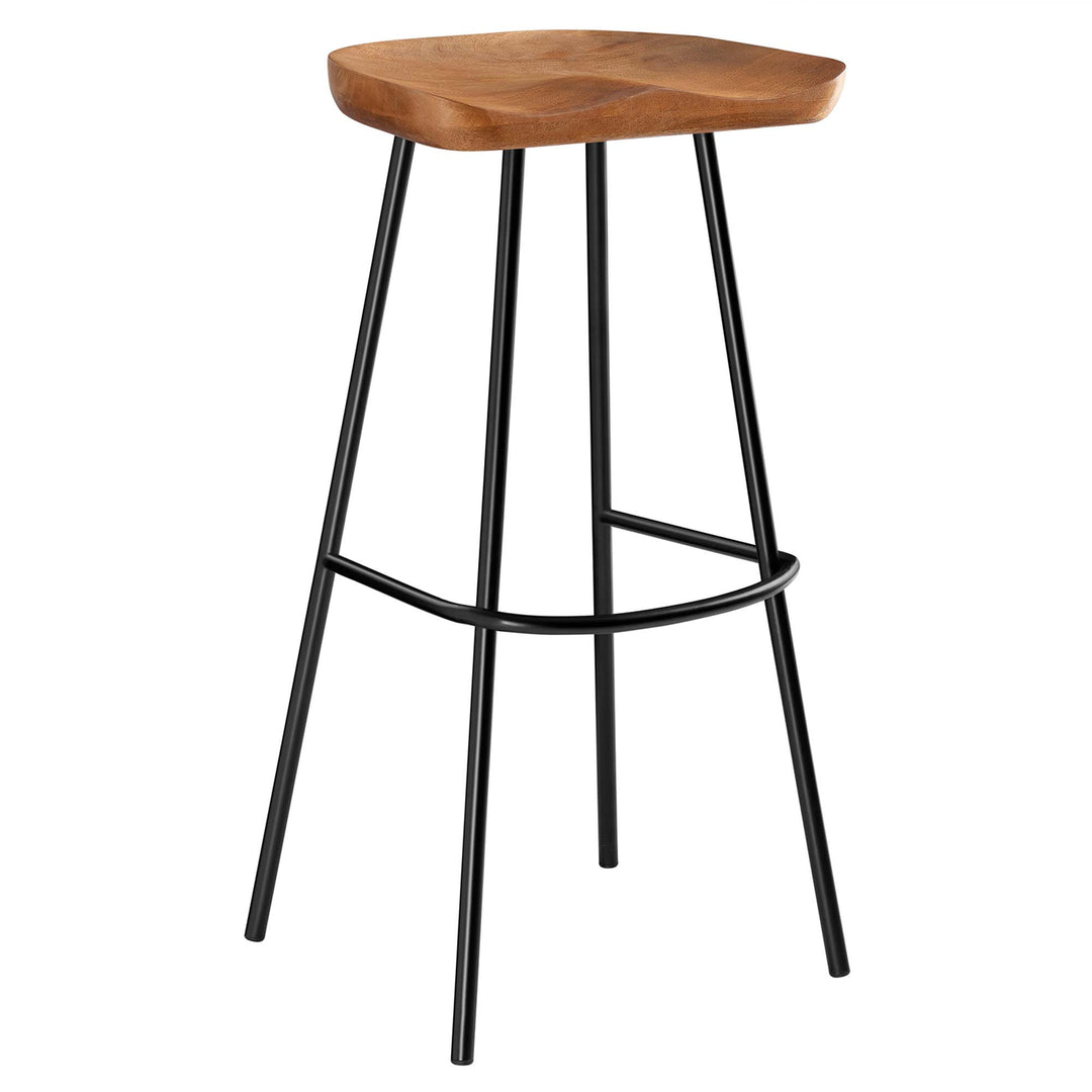 Camden Backless Wood Bar Stools Set of 2