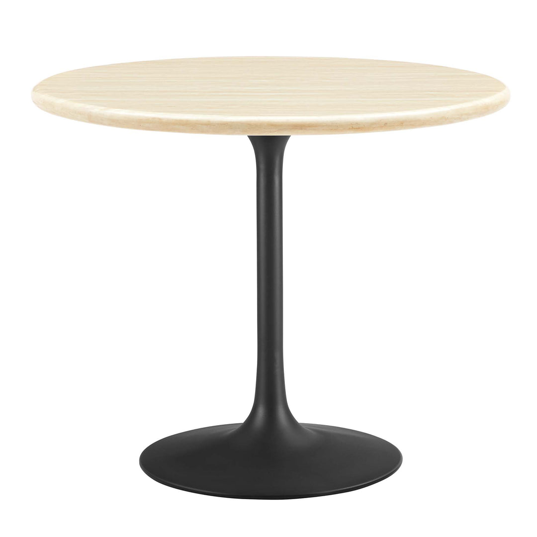 Lippa 36” Round Replica Travertine Dining Table