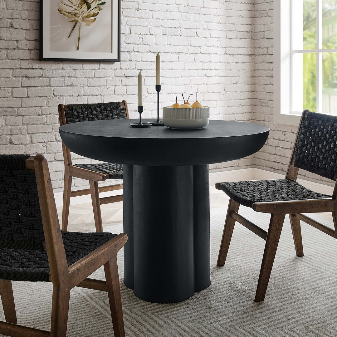 Cairo 40" Round Concrete Dining Table