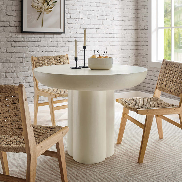 Cairo 40" Round Concrete Dining Table