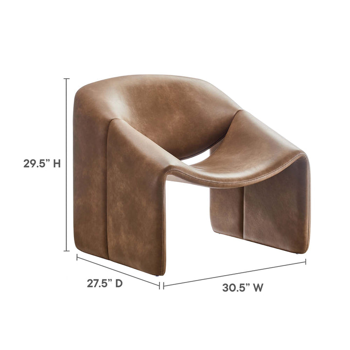 Vera Vegan Leather Armchair