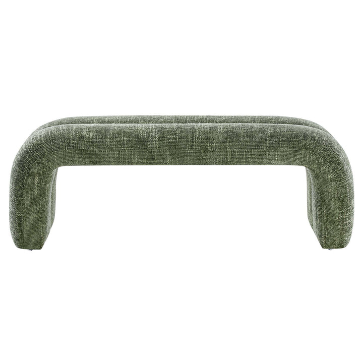 Dax 50.5" Chenille Covered Comfort Bench