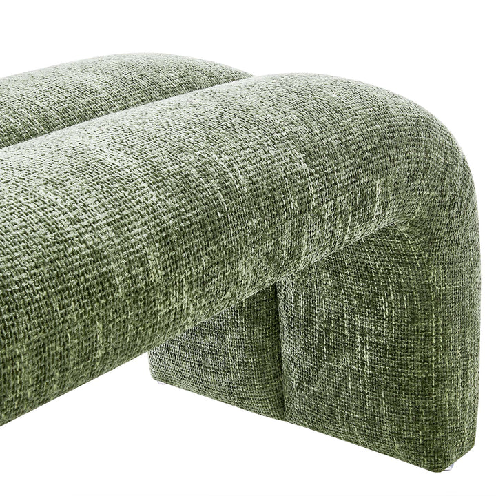 Dax 50.5" Chenille Covered Comfort Bench