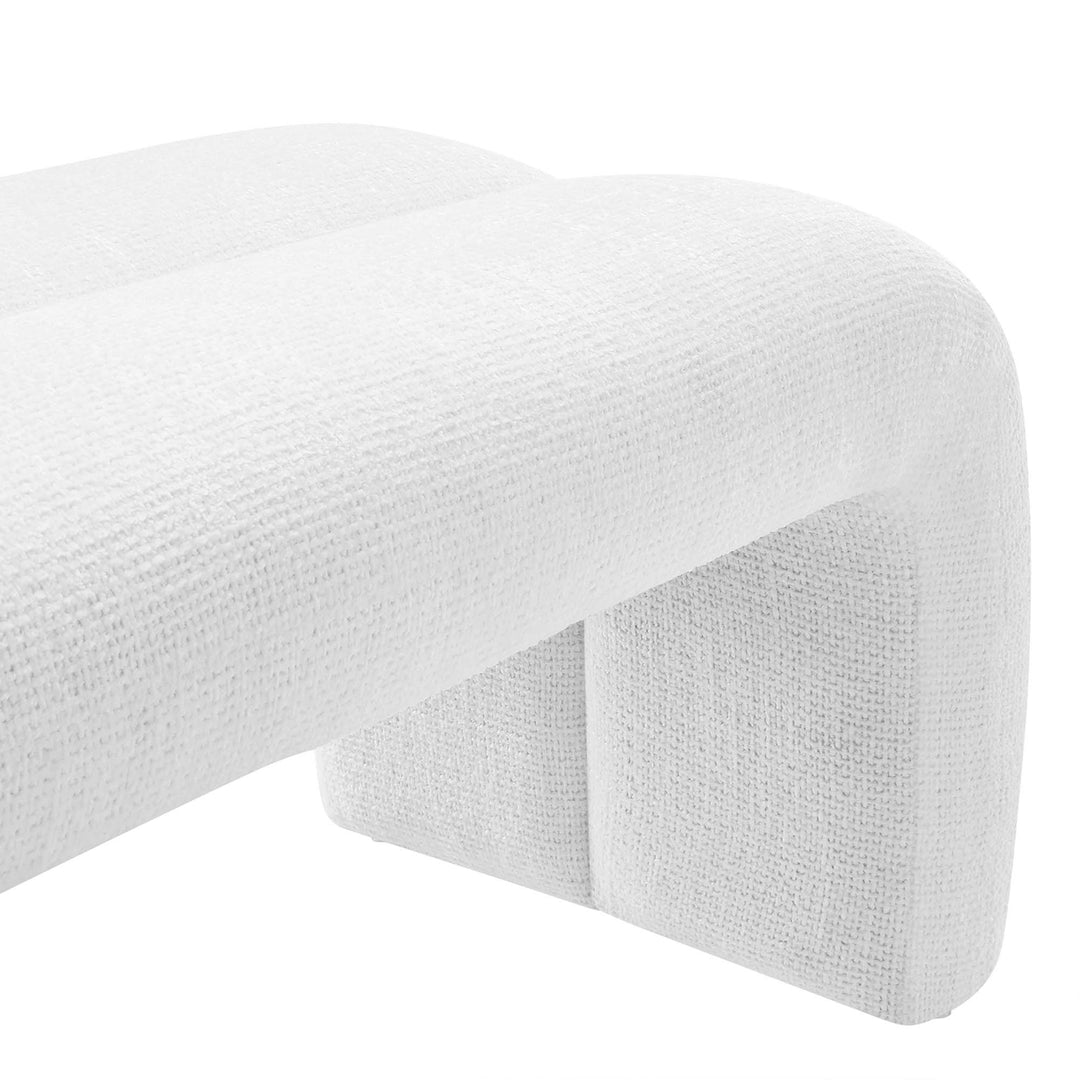 Dax 50.5" Chenille Covered Comfort Bench