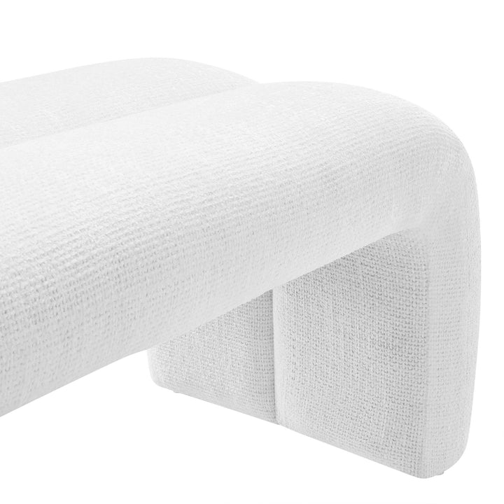 Dax 50.5" Chenille Covered Comfort Bench