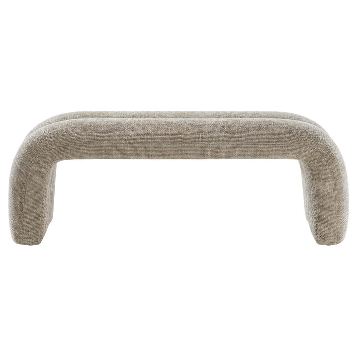 Dax 50.5" Chenille Covered Comfort Bench