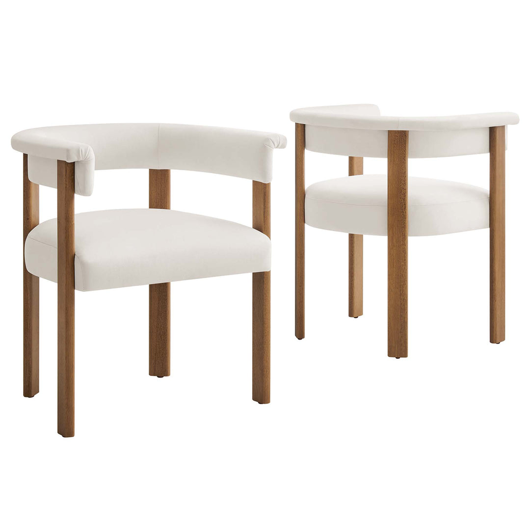 Isla Plush Velvet Pair Dining Chairs