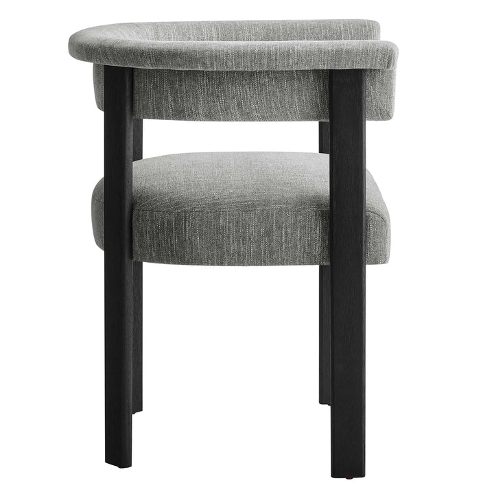 Isabella Fabric Upholstered Barrel Dining Chairs Set of 2