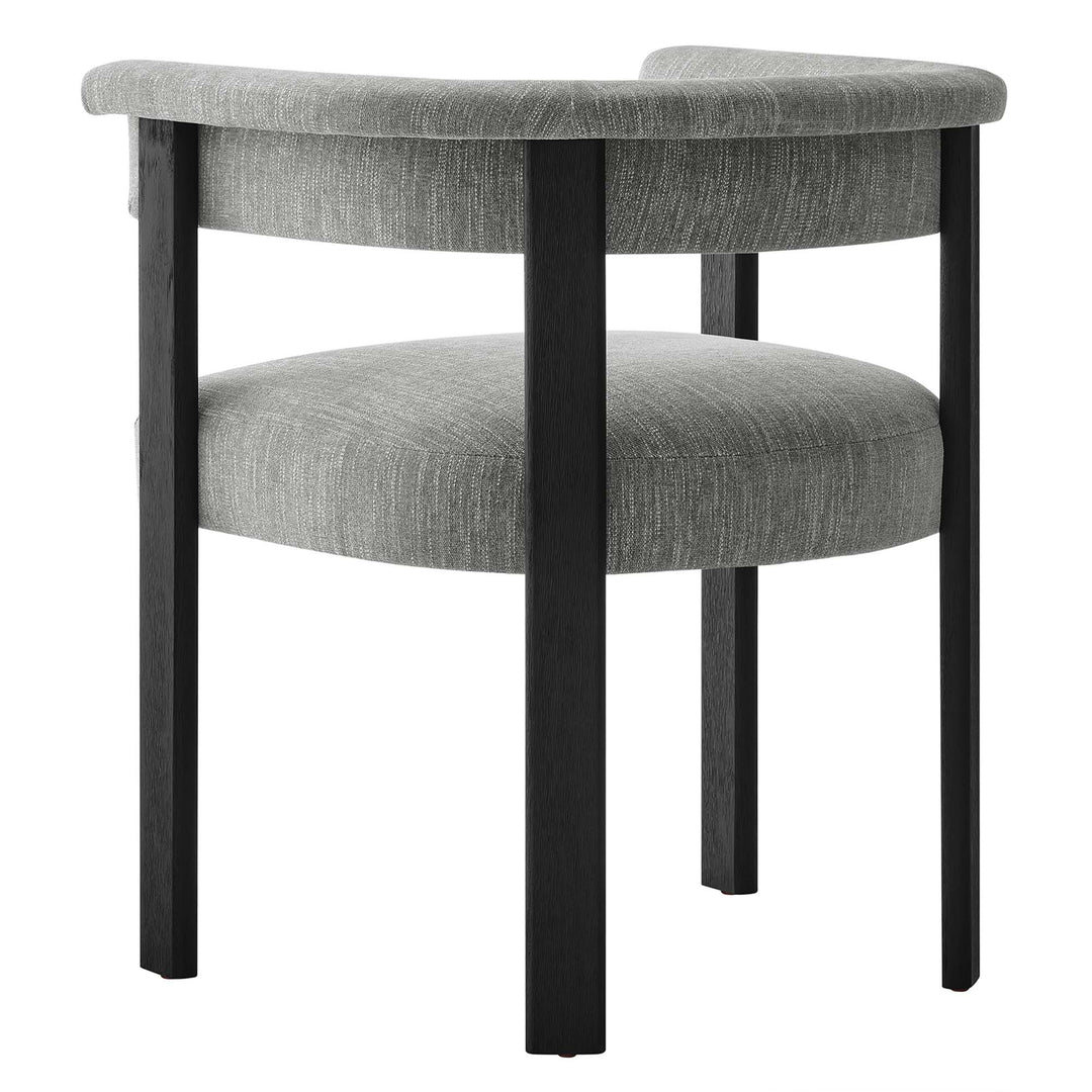 Isabella Fabric Upholstered Barrel Dining Chairs Set of 2