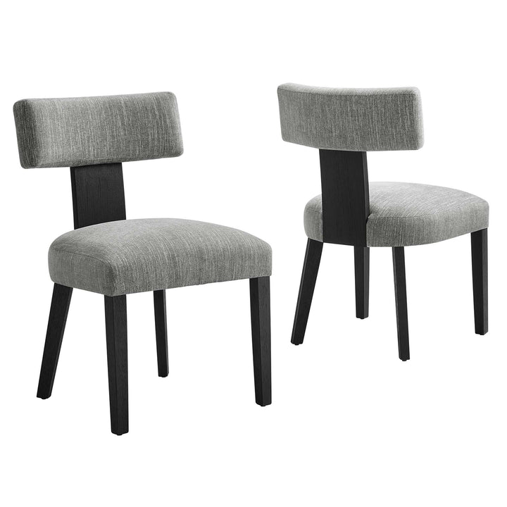 Nia Fabric Upholstered Dining Chairs Set of 2