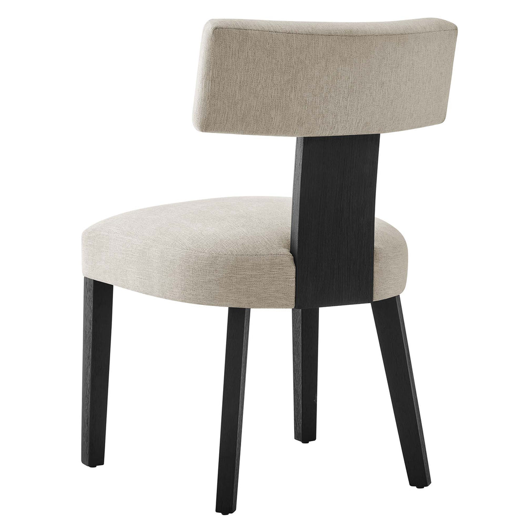 Nia Fabric Upholstered Dining Chairs Set of 2