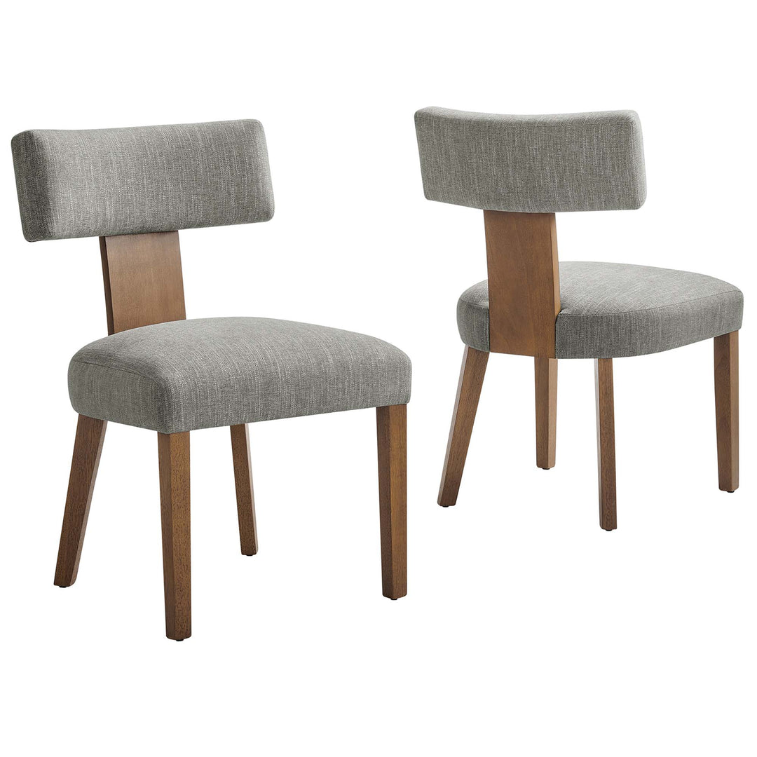 Nia Fabric Upholstered Dining Chairs Set of 2