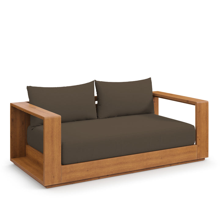 Timber Acacia Wood Outdoor Patio Acacia Wood Loveseat