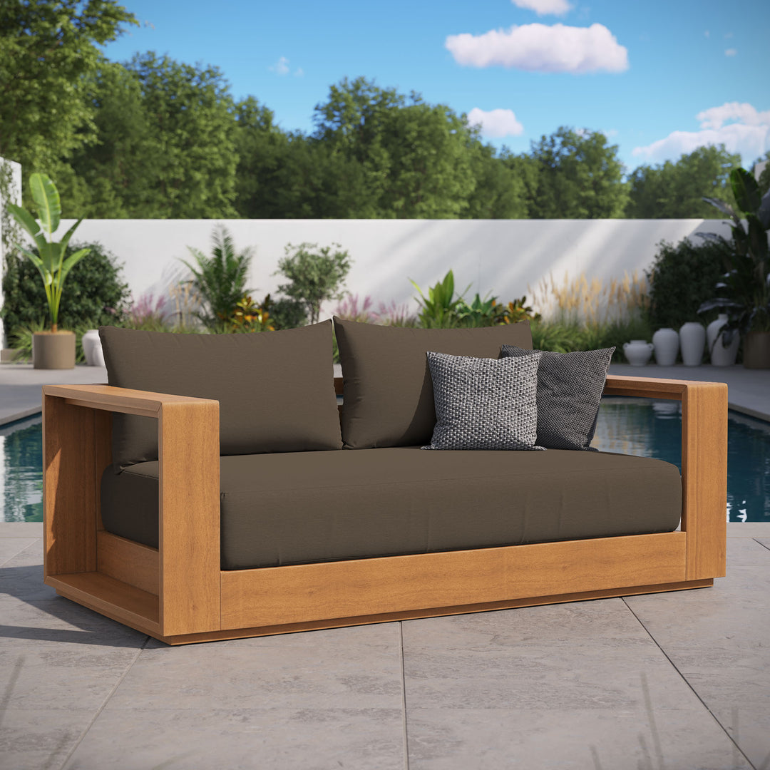 Timber Acacia Wood Outdoor Patio Acacia Wood Loveseat