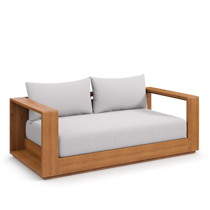 Timber Acacia Wood Outdoor Patio Acacia Wood Loveseat