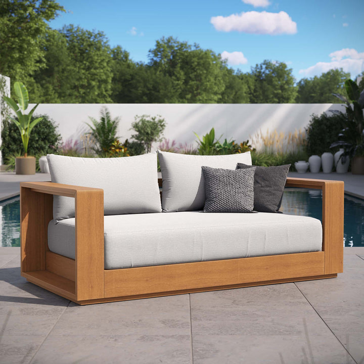 Timber Acacia Wood Outdoor Patio Acacia Wood Loveseat