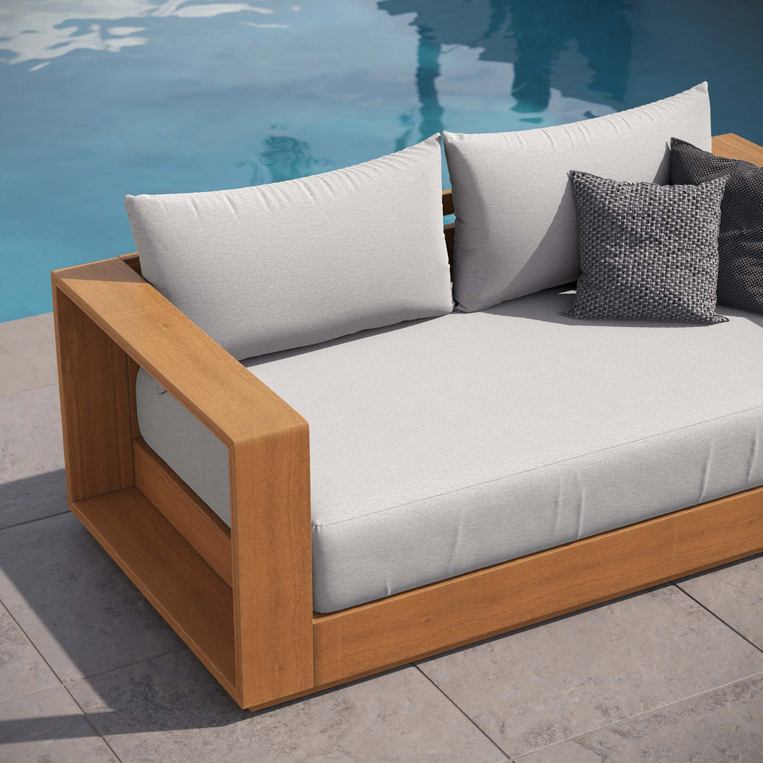 Timber Acacia Wood Outdoor Patio Acacia Wood Loveseat