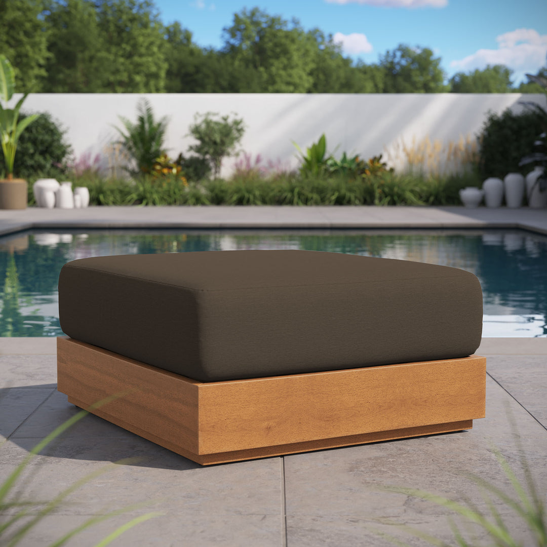 Terrace Oasis Patio Acacia Wood Ottoman