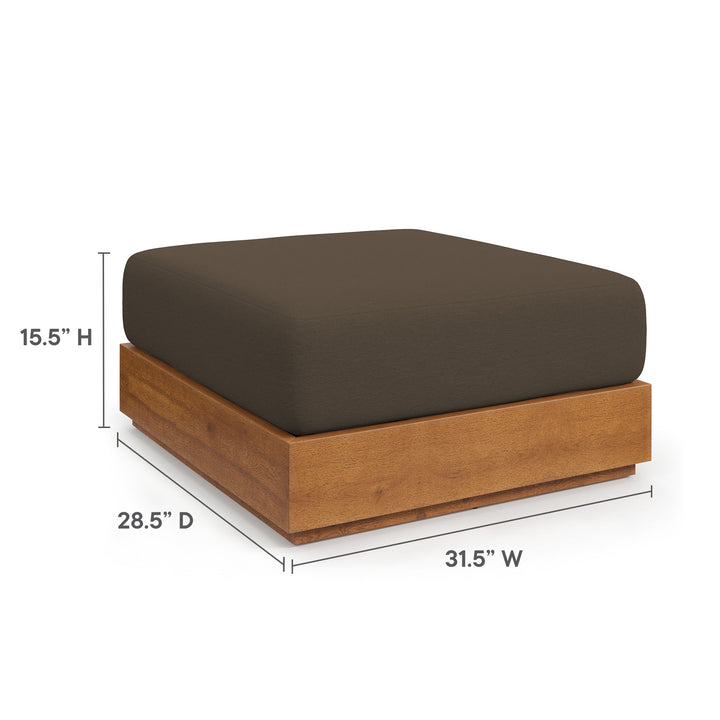 Terrace Oasis Patio Acacia Wood Ottoman