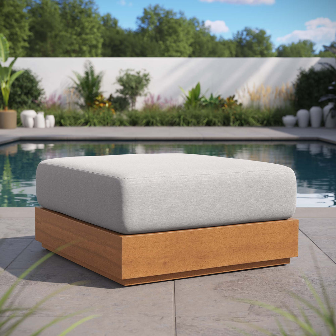 Terrace Oasis Patio Acacia Wood Ottoman