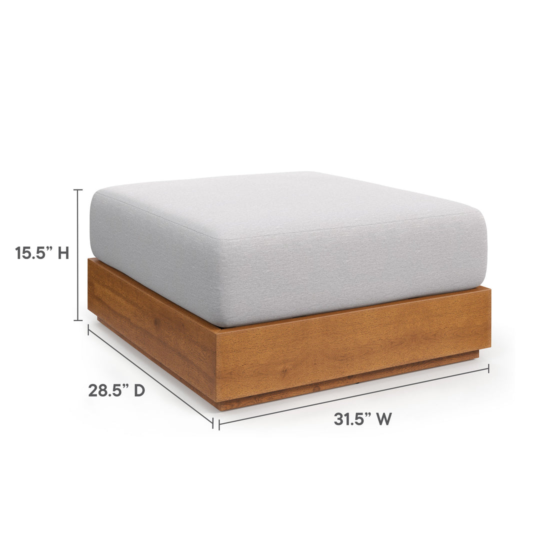 Terrace Oasis Patio Acacia Wood Ottoman