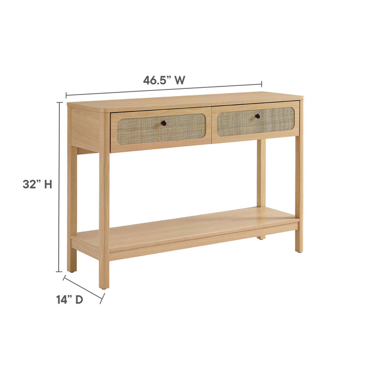 Chantilly Walnut Entrance Console Table