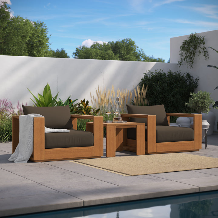 Toscana 3-Piece Terrace Acacia Wood Furniture Set