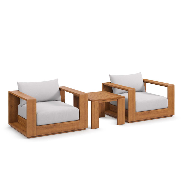 Toscana 3-Piece Terrace Acacia Wood Furniture Set