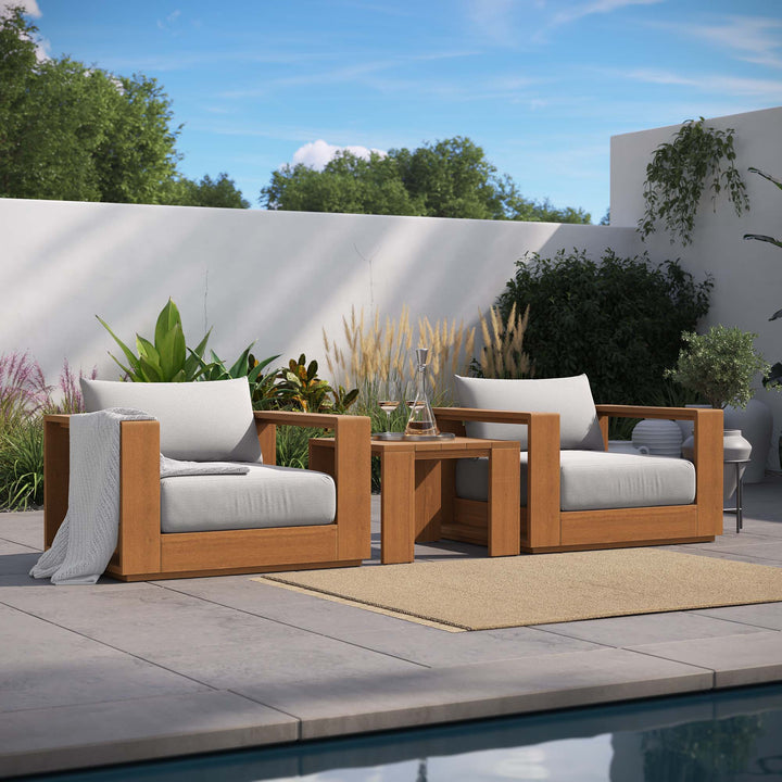 Toscana 3-Piece Terrace Acacia Wood Furniture Set