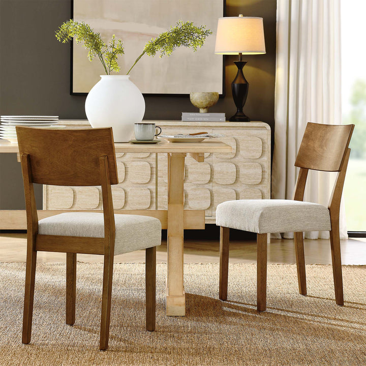 Porter Walnut Dining Side Chairs Set of 2