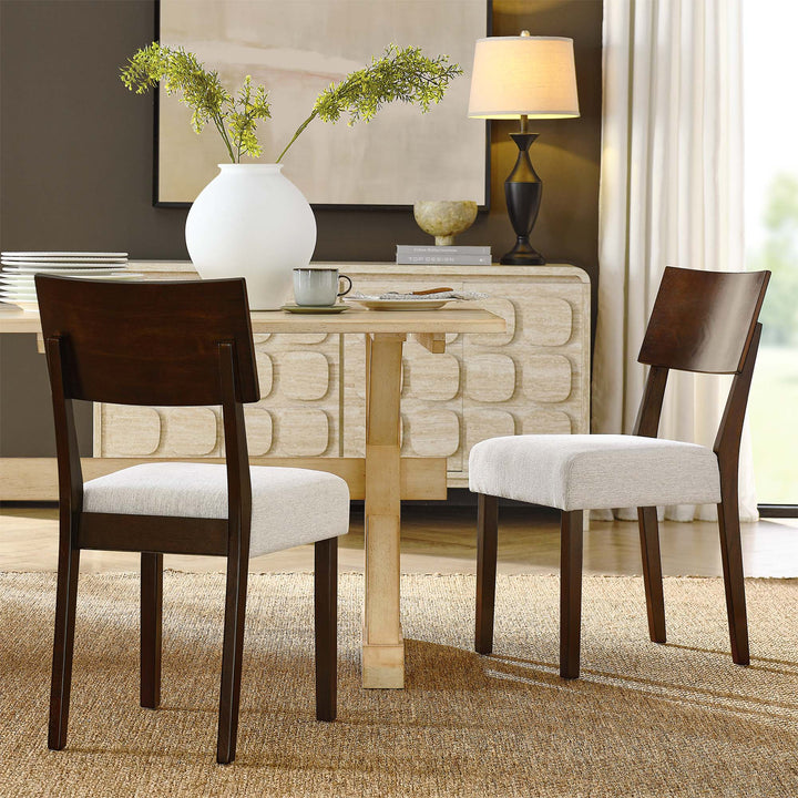 Porter Walnut Dining Side Chairs Set of 2