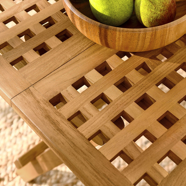 Venice Outdoor Patio Teak Wood Side Table