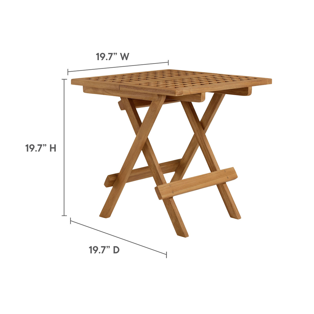 Venice Outdoor Patio Teak Wood Side Table