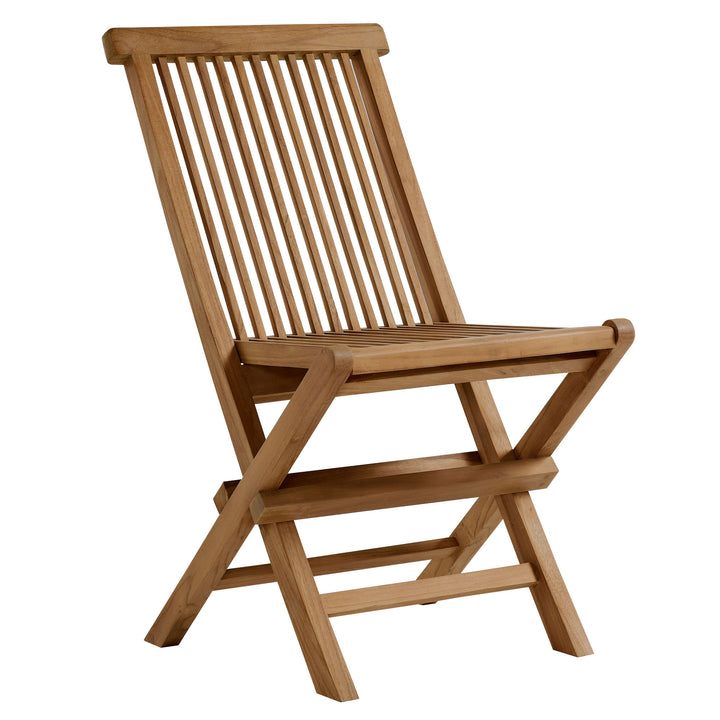 Valencia Outdoor Patio Teak Wood Folding Dining Chairs Set of 4