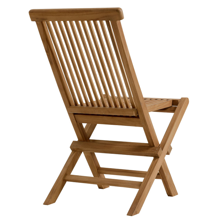 Valencia Outdoor Patio Teak Wood Folding Dining Chairs Set of 4