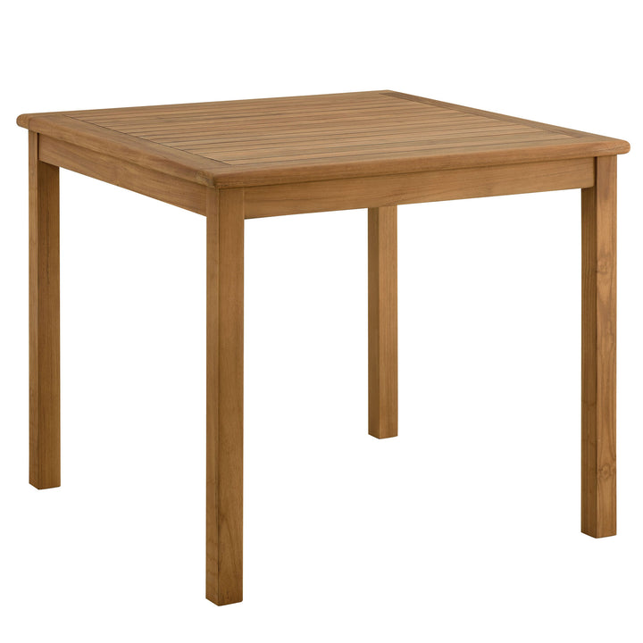 Valencia 34" Square Outdoor Patio Teak Wood Dining Table