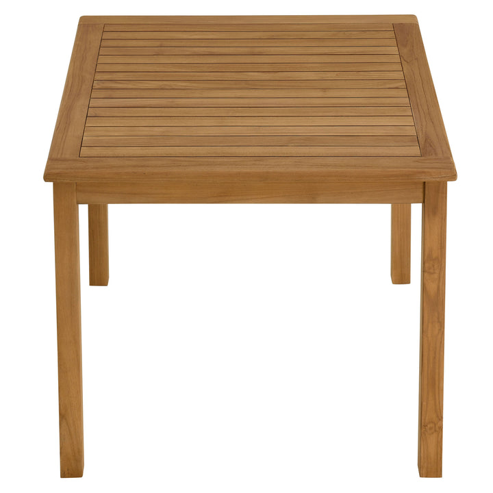 Valencia 34" Square Outdoor Patio Teak Wood Dining Table