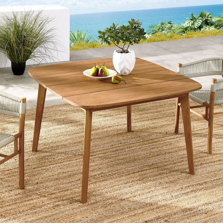 Vienna 46" Square Outdoor Patio Teak Wood Dining Table