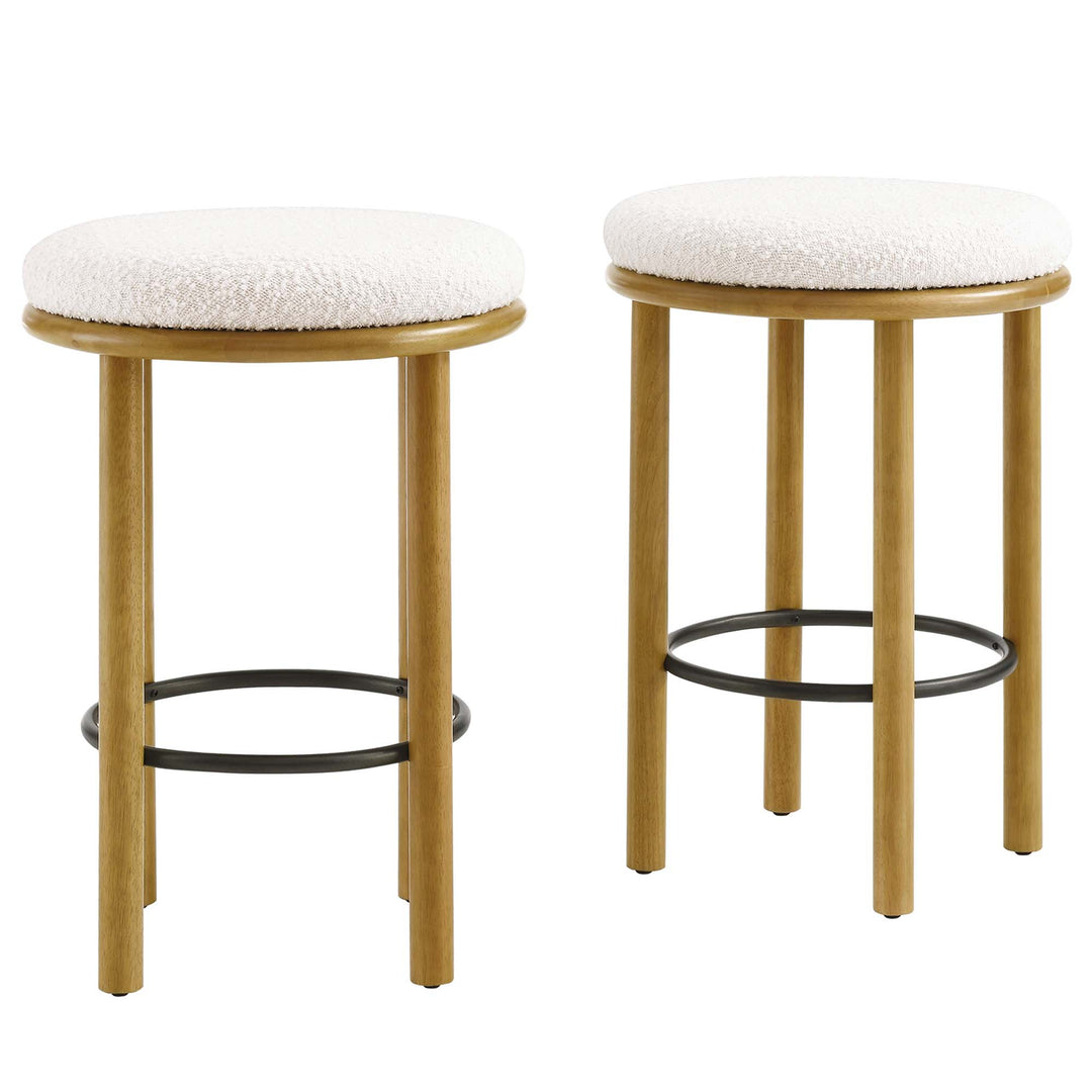 Fantasy Fleck Fabric Counter Stools Set of 2